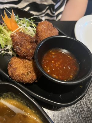 Cabbage balls   at Soul Vegan in Edinburgh