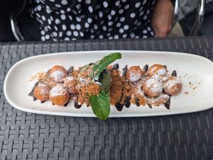 Deep Fried Sweet Potato Balls (Dessert) at Soul Vegan in Edinburgh