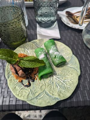 Taro Pancakes at Soul Vegan in Edinburgh