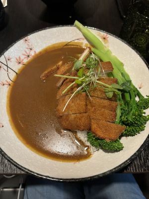 Katsu curry  at Soul Vegan in Edinburgh
