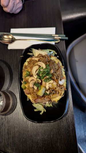 Pineapple fried rice at Soul Vegan in Edinburgh