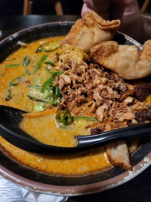 laksa noodles at Soul Vegan in Edinburgh