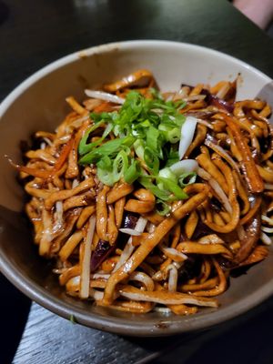 fried noodles as a side at Soul Vegan in Edinburgh