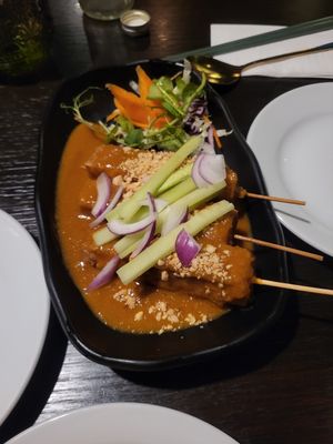 tofu satay at Soul Vegan in Edinburgh