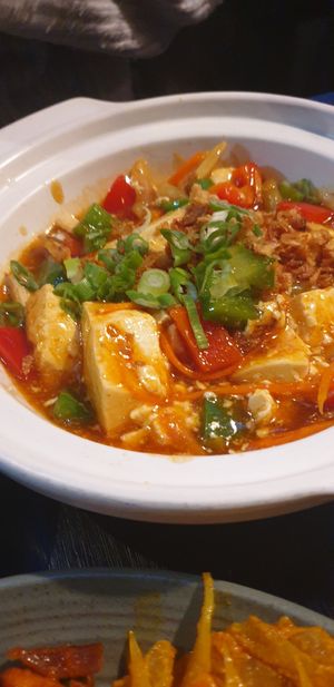Ma po tofu at Soul Vegan in Edinburgh