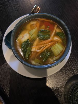 Tom Yum  at Soul Vegan in Edinburgh