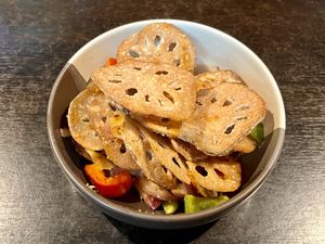 Salt and Pepper Lotus Root  at Soul Vegan in Edinburgh