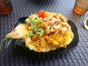Pineapple rice at Soul Vegan in Edinburgh