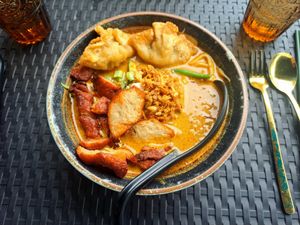 Laksa (perfection) at Soul Vegan in Edinburgh