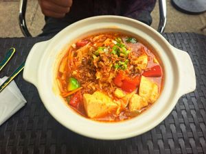 Mapo tofu at Soul Vegan in Edinburgh