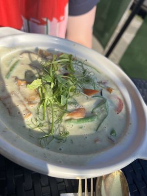 Green curry   at Soul Vegan in Edinburgh