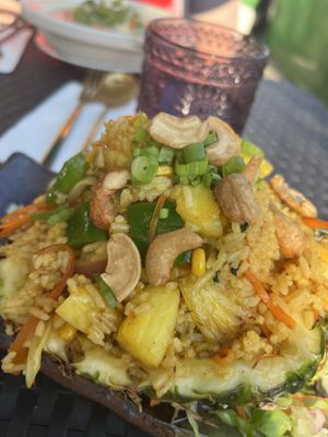 Pineapple rice   at Soul Vegan in Edinburgh