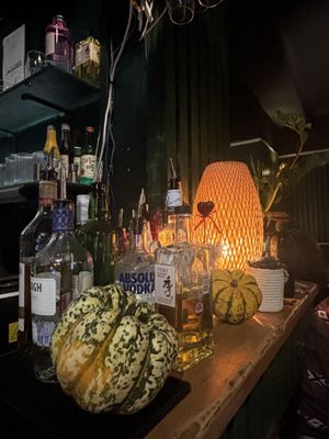 The bar!  at Soul Vegan in Edinburgh