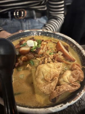 Laksa Noodle - too big a portion!   at Soul Vegan in Edinburgh