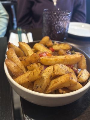 Salt and Pepper Chips - really goodd  at Soul Vegan in Edinburgh