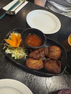 Sweetcorn fritters  at Soul Vegan in Edinburgh