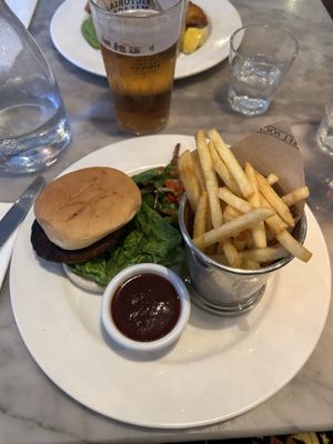 Vegan burger (beyond)  at Hanover Street Social in Liverpool