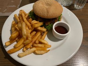 Vegan Burger  at Betsey Jane Eatery & Bar in Fox Glacier