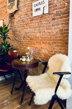 My favourite hang out place, next to the counter so I can chat with C&C's friendly personel at Castles & Coffee in Lier