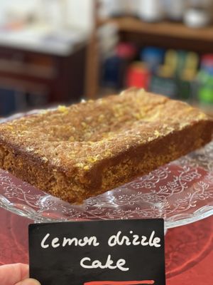 Really good lemon drizzle cake    at Castles & Coffee in Lier