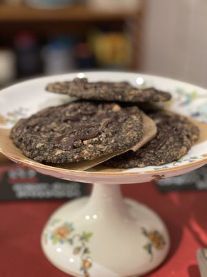Chocolate chip cookies with sea salt   at Castles & Coffee in Lier