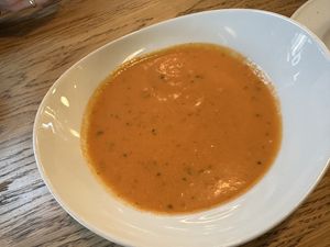 tomato soup  at Denn's Biomarkt in Berlin