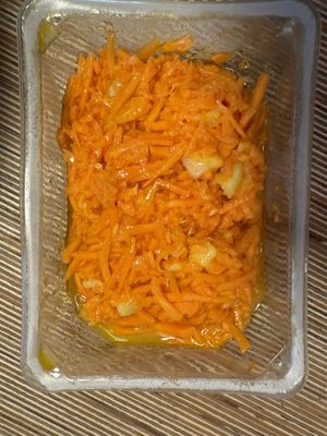 carrot salad  at Denn's Biomarkt in Berlin