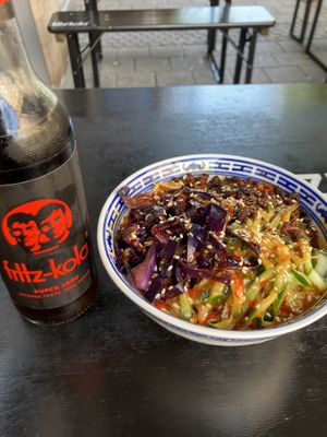 The small portion with YuXiang Sauce  at Kaschemme in Nuremberg