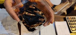 Vegan chocolate salami at WOW Healthy Food Coffee in Sucre