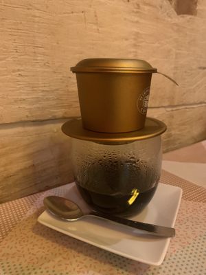 Traditional coffee   at Taste of Vietnam in Birgu