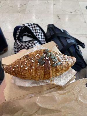 Vegan croissant  at Roma & Sants in Barcelona