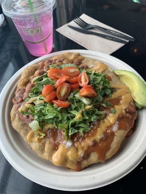 Indian taco delish.  at Itality Plant Based Foods in Albuquerque