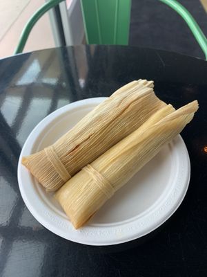 Tasty tamales.  at Itality Plant Based Foods in Albuquerque