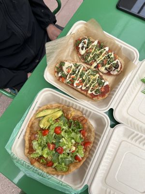Taco and pizza   at Itality Plant Based Foods in Albuquerque