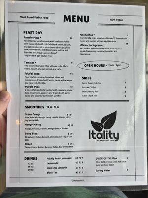 Blackbean Frybread Burger at Itality Plant Based Foods in Albuquerque