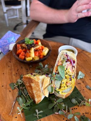 Burrito at Pachamama Organic Cafe and Private Villa in 