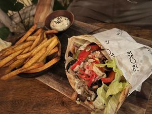 Mushroom wrap  at Pachamama Organic Cafe and Private Villa in 