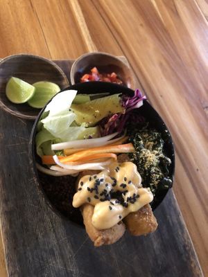 Seaweed bowl for 90k  at Pachamama Organic Cafe and Private Villa in 