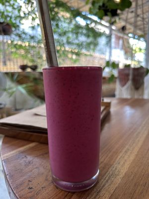 Dragon peanut smoothie   at Pachamama Organic Cafe and Private Villa in 