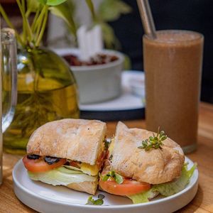 TLT Ciabatta at Pachamama Organic Cafe and Private Villa in 