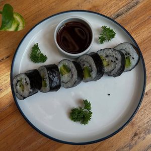 Avocado Sushi at Pachamama Organic Cafe and Private Villa in 