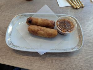 Spring rolls at Social Thai in Ottawa