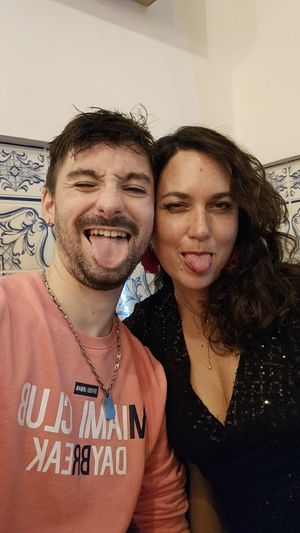 Embaixadora Happy Cow Sandra e Rodrigo at O Tonel  in Faro