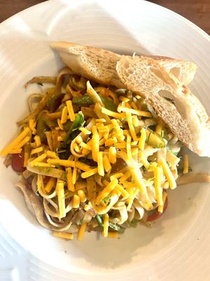 Vegan fettuccini   at El Cajun in La Crucecita