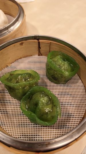 Green dumplings at Idealite - Moulmein in Penang
