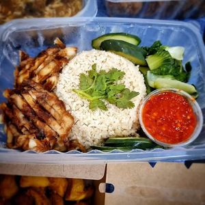 Chicken rice at NatureVe in Northeast Singapore