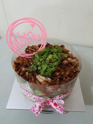 Chicken rice cake at NatureVe in Northeast Singapore