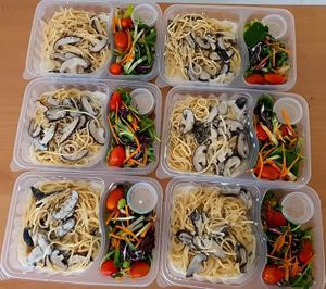 Bolognese spaghetti at NatureVe in Northeast Singapore