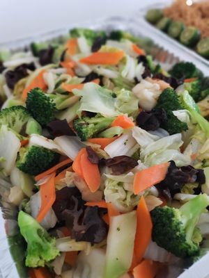 Stir fry mix veggies at NatureVe in Northeast Singapore