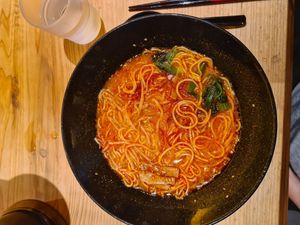 Spicy at Halal Ramen Naniwaya in Osaka